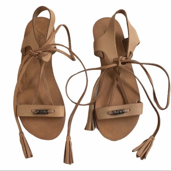 SOLD NWOT FREE PEOPLE Bryn Marr Wrap Sandals - Picture 2 of 5